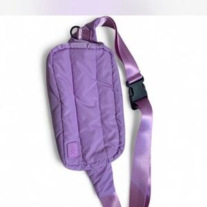 Purple Quilted Crossbody Bag